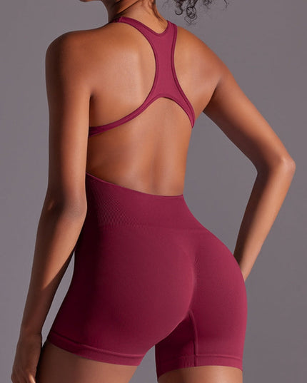 ZASUWA Female Hollow Out Sweat-absorbent Breathable Short Romper X ANECHKAANNN ⭐