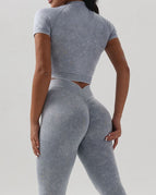 Gainsboro / S / Leggings+Short Sleeves