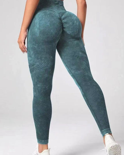 ZASUWA Female Denim Scrunch Bum Quick-dry Seamless Leggings