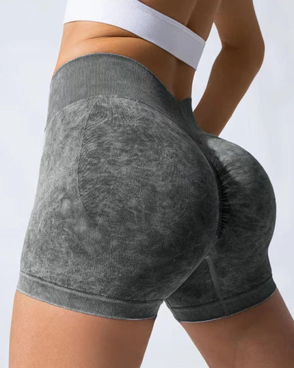 ZASUWA Female Denim Deep V Back Scrunch Bum Leggings