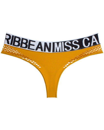 ZASUWA Female Letter Print Net Underwear