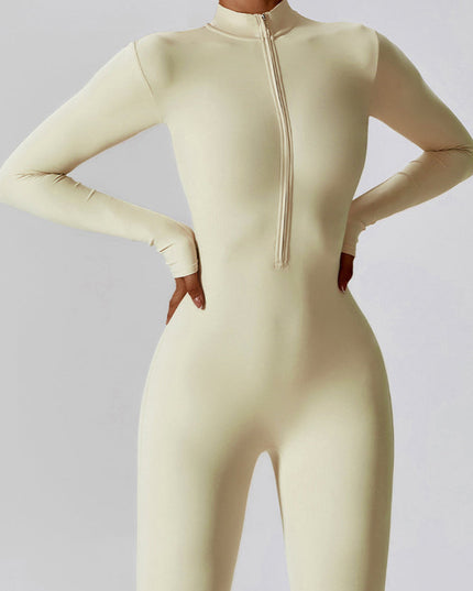 ZASUWA Female Zipper Hip-lift Jumpsuit