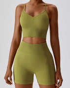 Yellow Green / S / Bras+Shorts
