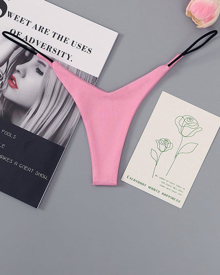 ZASUWA Female Solid Color T-back Panties