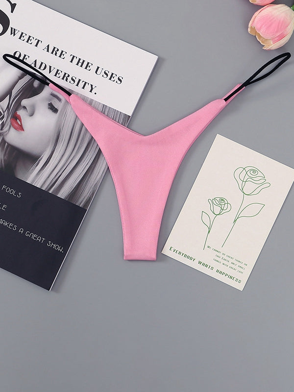 ZASUWA Female Solid Color T-back Panties