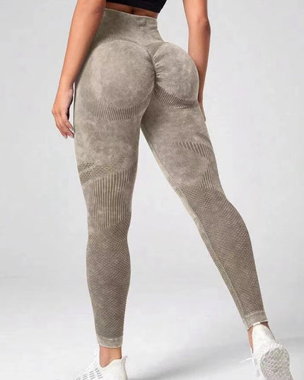 ZASUWA Female Denim Scrunch Bum Quick-dry Seamless Leggings