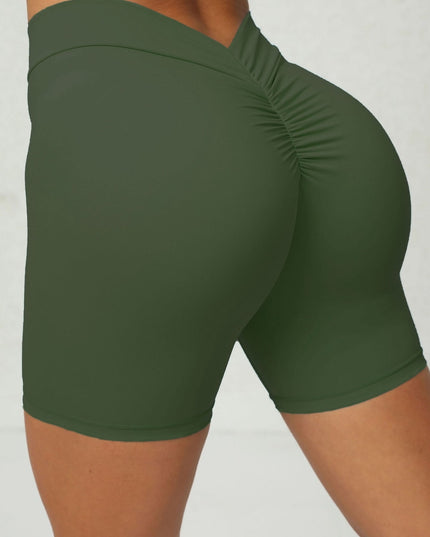 ZASUWA Female Scrunch Bum Deep V Back Leggings
