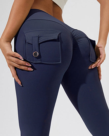 ZASUWA Female Pocket Scrunch Bum Cargo Leggings