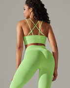 Pale Green / S / Leggings+Shorts+Bras