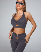 Grey / XS / Leggings+Bras
