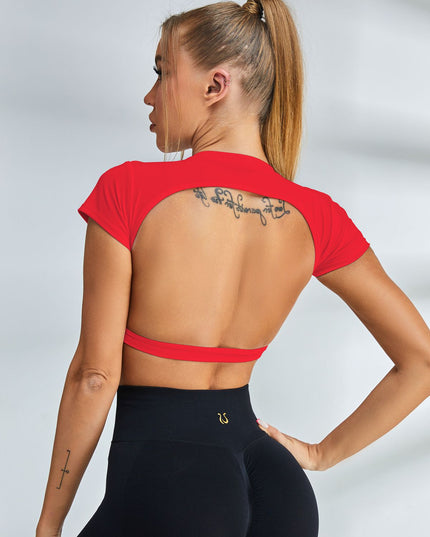 ZASUWA Female Backless Short Sleeves