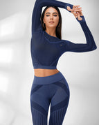 Navy / XS / Leggings+Long Sleeves