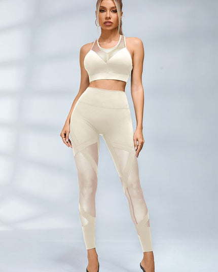 ZASUWA Female Sexy Sheer Mesh Hip-lift Leggings