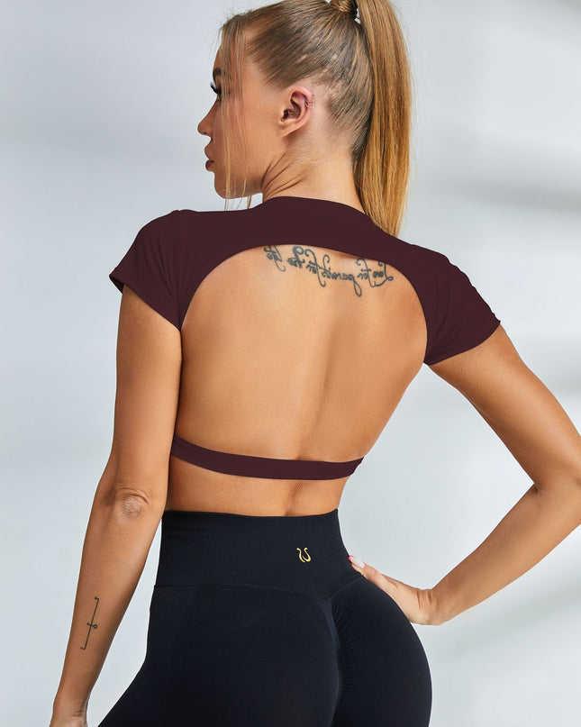 ZASUWA Female Backless Short Sleeves