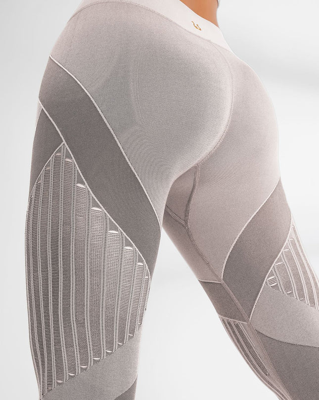 ZASUWA Female High-waist Fishnet Knitted Seamless Leggings