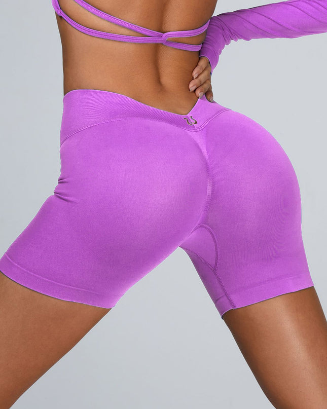 ZASUWA Female Deep V Back Scrunch Bum Leggings
