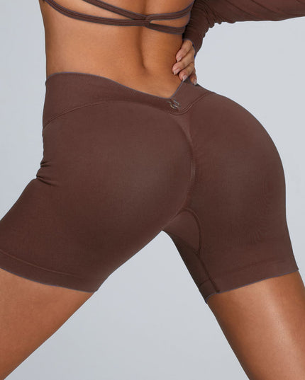 ZASUWA Female Deep V Back Scrunch Bum Leggings