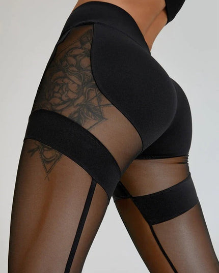 ❤ZASUWA Female Super Sexy Unique Mesh Hip-lift Leggings