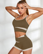 Tan / S / Bras+Shorts