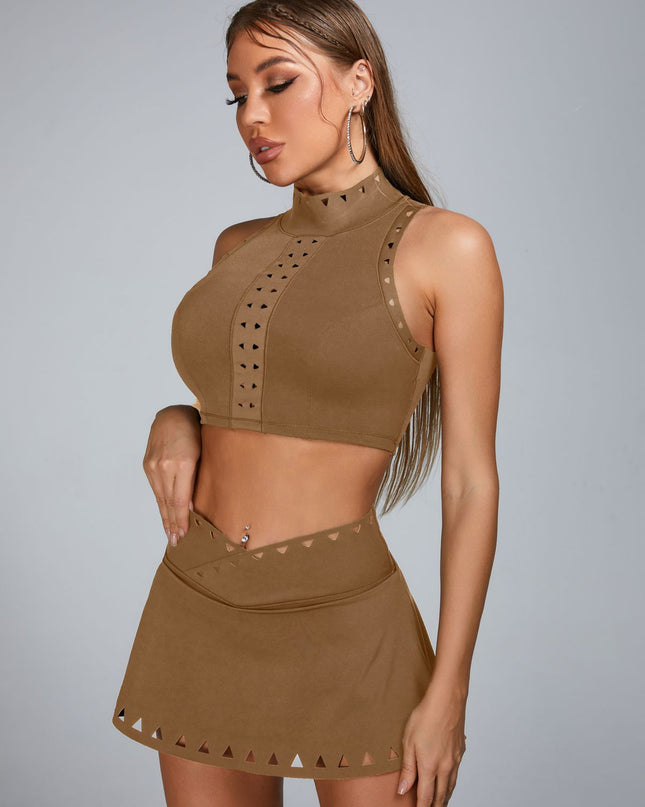 ZASUWA Female Cutout Backless Sports Bras