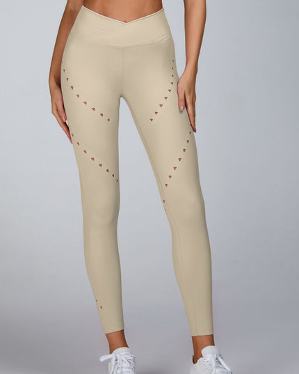 ZASUWA Female Cutout V Shape Waist Leggings