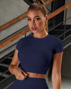 Navy / S / Short Sleeves