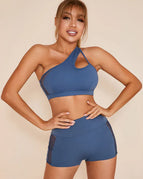 Blue / XS / Shorts+Bras