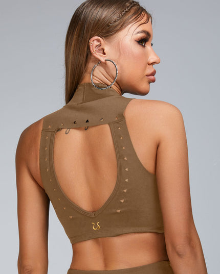 ZASUWA Female Cutout Backless Sports Bras