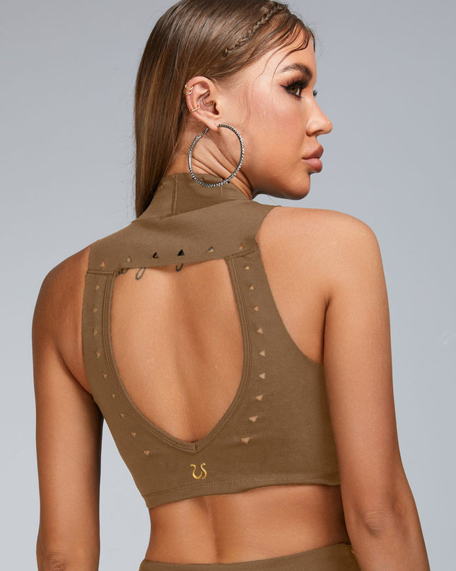 ZASUWA Female Cutout Backless Sports Bras