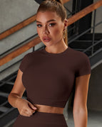 Saddle Brown / S / Short Sleeves