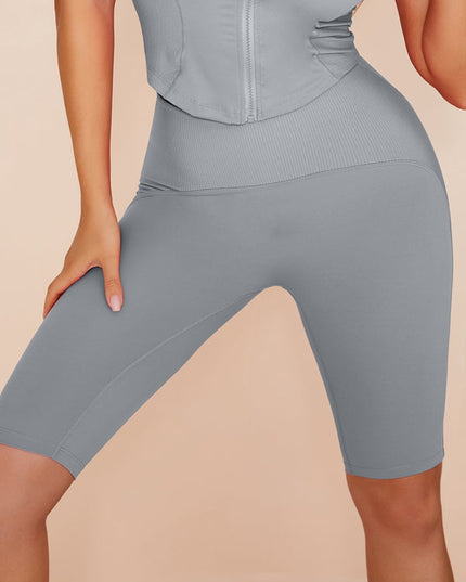 ZASUWA Female Solid Color Zipper Fashion Tanks