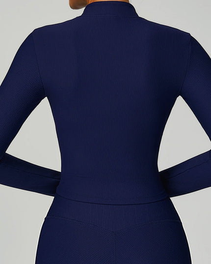 ZASUWA Female Ribbed Zipper Jacket