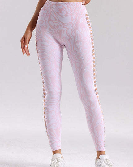 ZASUWA Female Camouflage Hollow Out Hot Booty Leggings