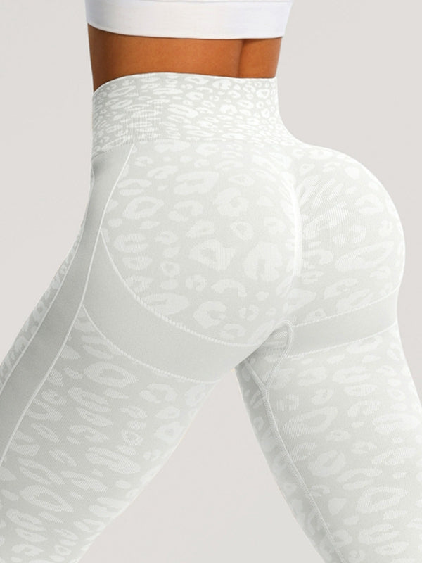 ZASUWA Female Seamless Leopard Print Hot Booty Leggings