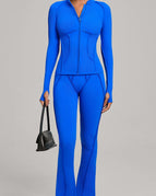 Blue / S / Leggings+Jacket