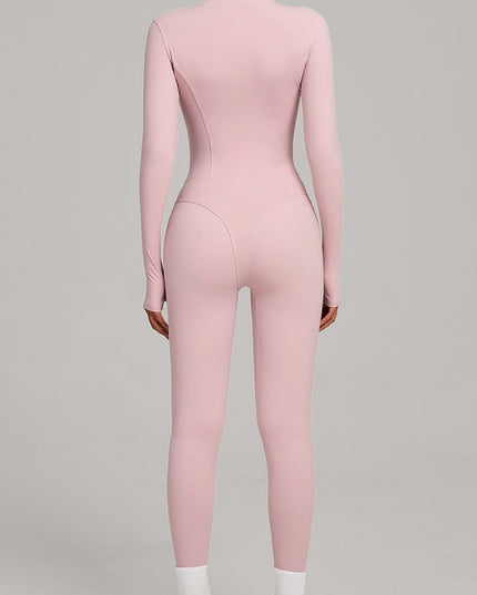 ZASUWA Female Sexy Zipper Fleece Jumpsuit