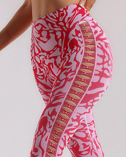 ZASUWA Female Camouflage Hollow Out Hot Booty Leggings