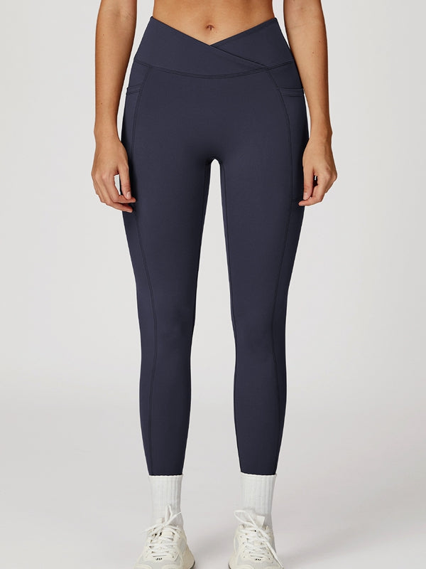 ZASUWA Female V shape-waist Pocket Leggings