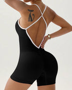 Black / S / Short Jumpsuit