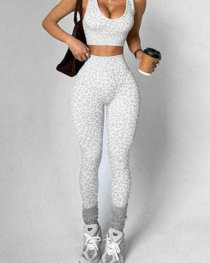 ZASUWA Female Leopard Print Tracksuit