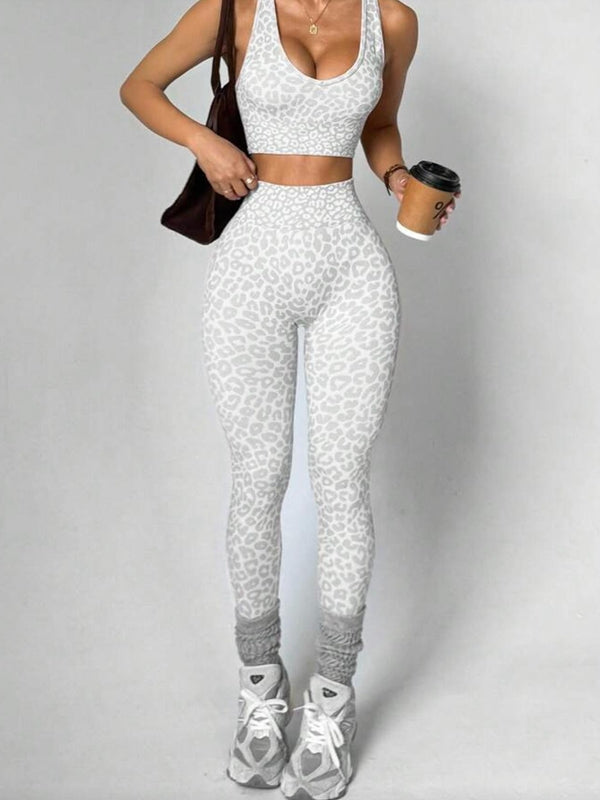 ZASUWA Female Leopard Print Tracksuit