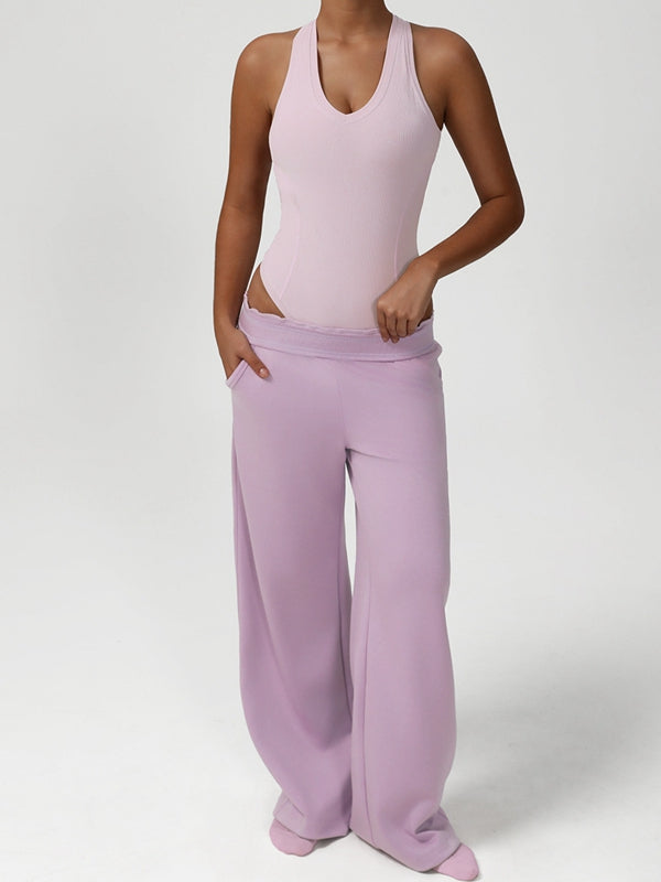 ZASUWA Female Pocket Casual Cross Back Tracksuit