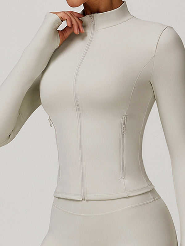 ZASUWA Female Zipper Pocket Thumbhole Jacket