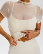 Ivory / S / Short Sleeves