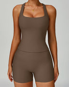 Saddle Brown / S / Shorts+Tank