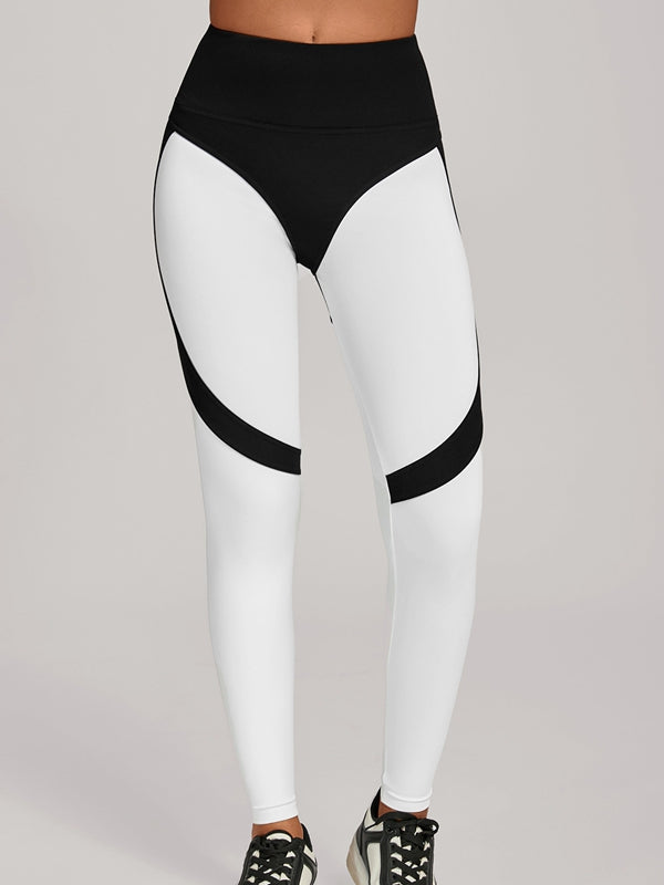 ZASUWA Female Contrast Color Push Up Yoga Leggings