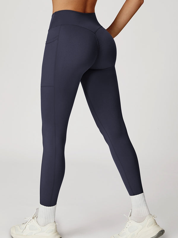 ZASUWA Female V shape-waist Pocket Leggings