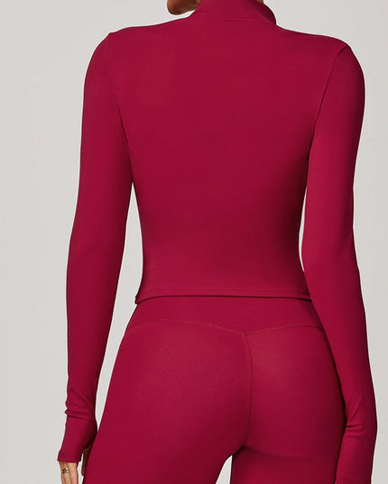 ZASUWA Female Zipper Pocket Thumbhole Jacket