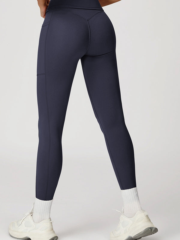 ZASUWA Female V shape-waist Pocket Leggings