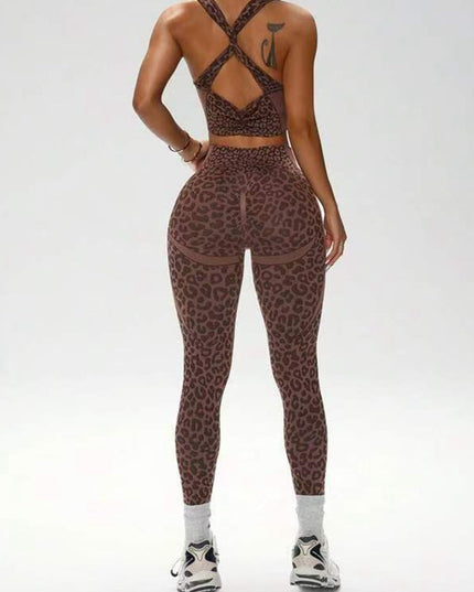 ZASUWA Female Leopard Print Tracksuit